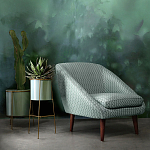 Кресло светло-бирюзовое с принтом Pauley Light Turquoise Armchair варинант исполнения - 8 | Loft Concept в Волгограде