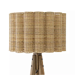 Торшер с плетеным абажуром на основании в виде треноги Lamp with Wicker Lampshade варинант исполнения - 1 | Loft Concept в Волгограде