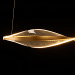 Люстра линейная с изогнутым плафоном Wave Line варинант исполнения - 7 | Loft Concept в Волгограде