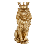 Статуэтка лев с детализированной гривой и изящной короной Lion Crown  варинант исполнения - 1 | Loft Concept в Волгограде