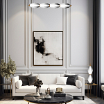 Настольная лампа светодиодная в сочетании двух разных фактур стекла Enchanting варинант исполнения - 3 | Loft Concept в Волгограде