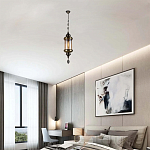 Подвесной светильник с янтарным стеклянным плафоном Amber Queen варинант исполнения - 2 | Loft Concept в Волгограде