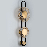 Бра со стеклянными плафонами в форме дисков Savio Brown Glass Disc Light варинант исполнения - 4 | Loft Concept в Волгограде