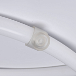 Люстра белого цвета с тремя изогнутыми светодиоидными плафонами Luke Lampco Tracer Lamp варинант исполнения - 6 | Loft Concept в Волгограде