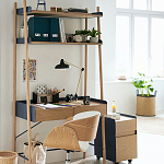 Вращающееся офисное кресло на колёсах Delwyn Chair White варинант исполнения - 5 | Loft Concept в Волгограде