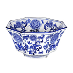 Чаша белая с синим цветочным узором Chino Dishes варинант исполнения - 1 | Loft Concept в Волгограде