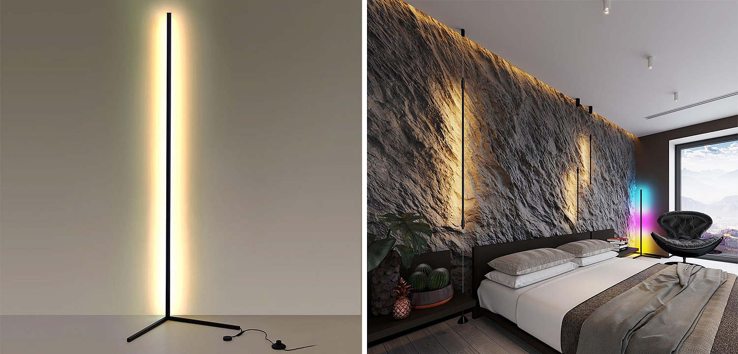 Торшер Trumpet Tube Black Angled Торшер Trumpet Tube Black Angled - Loft-Concept в Волгограде