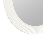 Зеркало в круглой фактурной раме Mirror Modern Texture белое варинант исполнения - 2 | Loft Concept в Волгограде