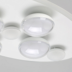 Потолочный светильник овальной формы белого цвета с 7-ю лампами Lunar Pebbles варинант исполнения - 5 | Loft Concept в Волгограде