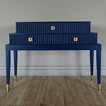 Премиальная Консоль с тремя ящиками Elsa Dreams Blue варинант исполнения - 3 | Loft Concept в Волгограде