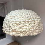 Вязаный подвесной светильник из шерсти Dome Wool Lamp  варинант исполнения - 2 | Loft Concept в Волгограде