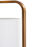 Торшер с белым тканевым абажуром на мраморном основании Cconcise варинант исполнения - 1 | Loft Concept в Волгограде