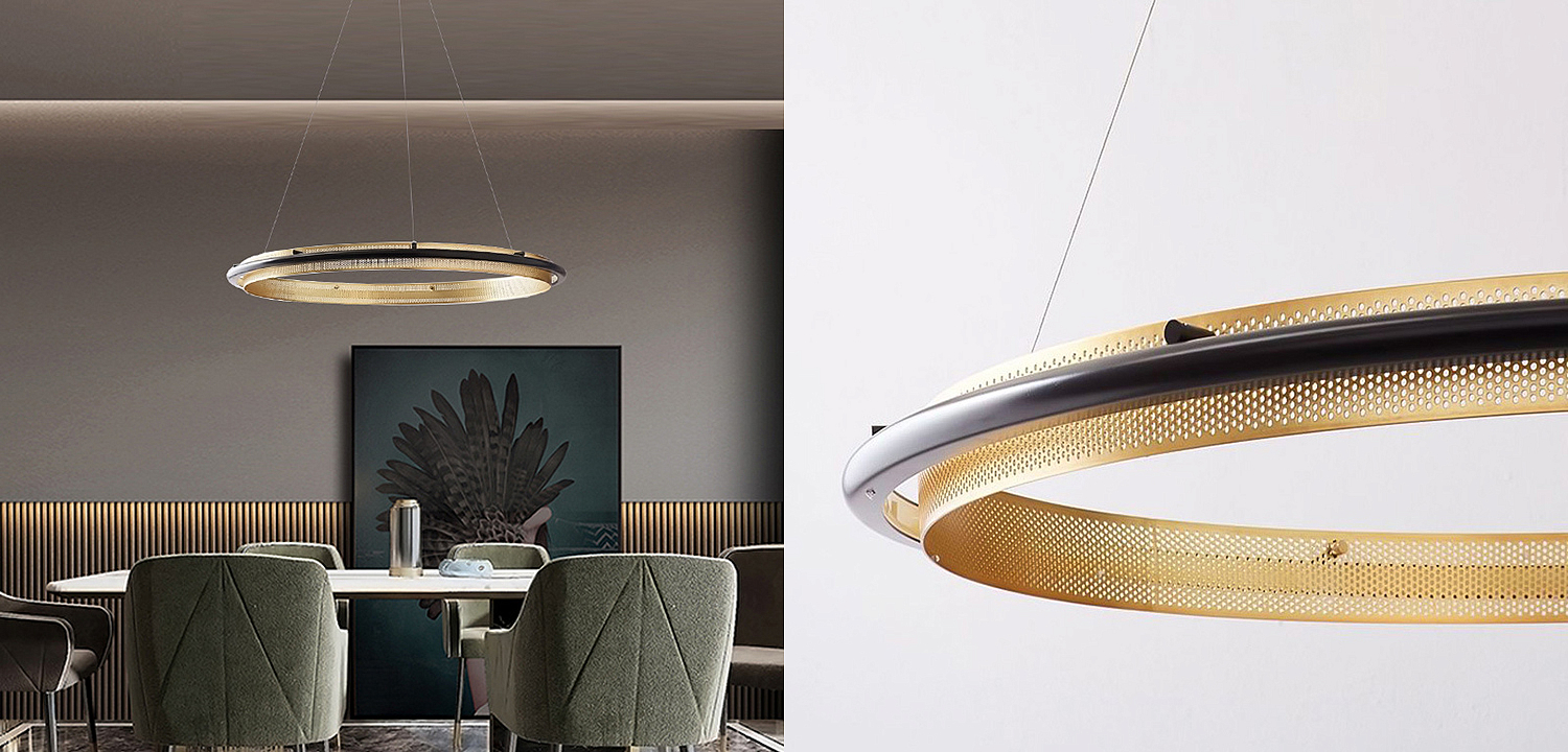 Люстра Gold ring horizontal pendant Люстра Gold ring horizontal pendant - Loft-Concept в Волгограде