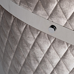 Стул серый велюровый со стеганной спинкой Focus on Convenience варинант исполнения - 3 | Loft Concept в Волгограде