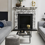 Комплект столиков с квадратными столешницами черные Black Table Combination варинант исполнения - 2 | Loft Concept в Волгограде