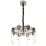 Люстра с прямоугольными хрустальными плафонами Glass Rectangles Chrome Chandelier 46 варинант исполнения - 2 | Loft Concept в Волгограде