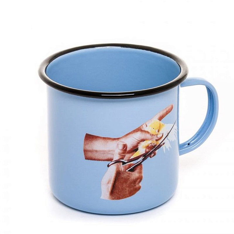 Кружка Seletti Mug Bird Голубой Коричневый Кружка Seletti Mug Bird Голубой Коричневый в Волгограде | Loft Concept
