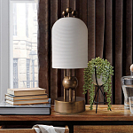 Настольная лампа в виде фонаря с белым фактурным абажуром Echoes of Light варинант исполнения - 3 | Loft Concept в Волгограде