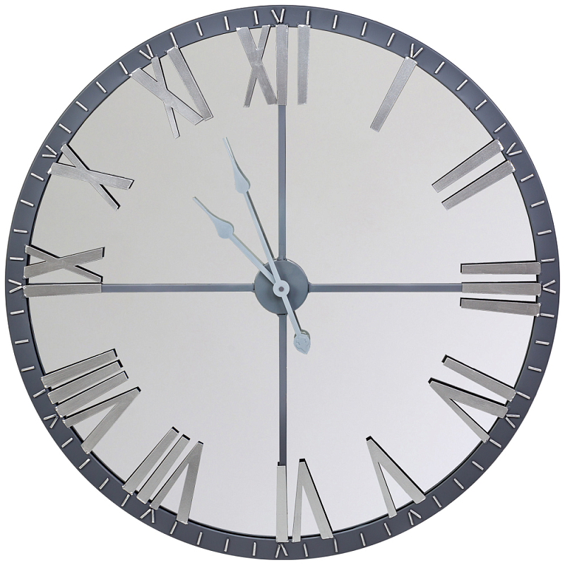 Часы настенные зеркальные с серебряным металлическим циферблатом Mirror Tower Clock Серебряный Зеркало Часы настенные зеркальные с серебряным металлическим циферблатом Mirror Tower Clock Серебряный Зеркало в Волгограде | Loft Concept