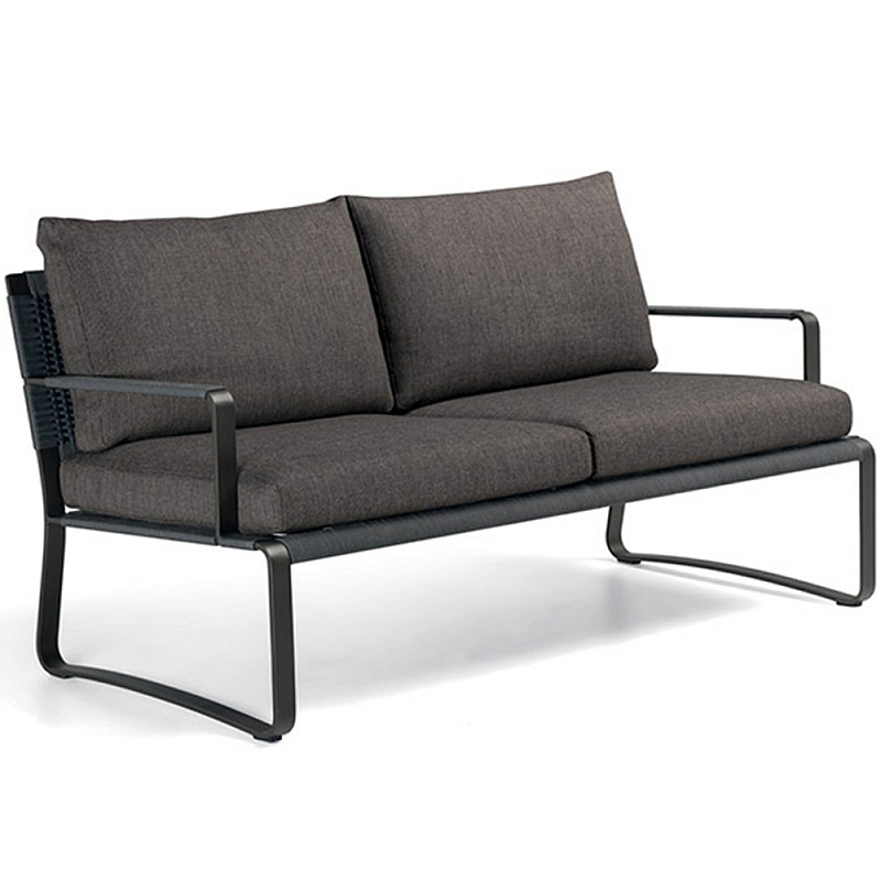 Двухместный уличный диван PHOENIX Sofa Черный Графитовый Коричневый Темно-серый Молочный Двухместный уличный диван PHOENIX Sofa Черный Графитовый Коричневый Темно-серый Молочный в Волгограде | Loft Concept