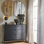 Комод из металла и кожи Guarin Chest of Drawers варинант исполнения - 6 | Loft Concept в Волгограде