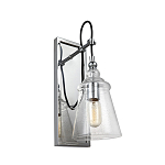 Бра с плафоном в форме колокола из прозрачного стекла с пузырьками Feiss варинант исполнения - 1 | Loft Concept в Волгограде