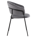 Стул в велюре серого цвета Horizon варинант исполнения - 3 | Loft Concept в Волгограде