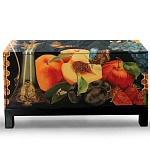 Комод чёрный с росписью Натюрморт Still life варинант исполнения - 1 | Loft Concept в Волгограде