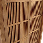 Шкаф из массива тика Okino Wood Cabinet варинант исполнения - 6 | Loft Concept в Волгограде