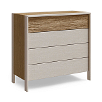 Комод 4 ящика с подсветкой на рельефном фасаде Warm Industrial варинант исполнения - 6 | Loft Concept в Волгограде