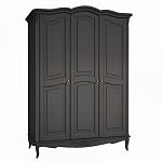 Шкаф черный из массива бука в стиле прованс Black Provence варинант исполнения - 2 | Loft Concept в Волгограде