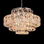 Люстра хрустальная в неоклассическом стиле на серебристом каркасе Majesty варинант исполнения - 2 | Loft Concept в Волгограде