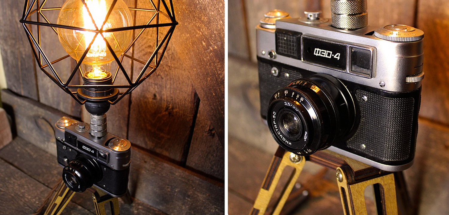 Настольная лампа Retro Camera Настольная лампа Retro Camera - Loft-Concept в Волгограде