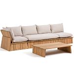 Уличное кресло из массива акации Trivett Wooden Chair варинант исполнения - 8 | Loft Concept в Волгограде