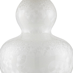 Настольная лампа фарфоровая с плиссированным конусовидным абажуром White Glaze варинант исполнения - 1 | Loft Concept в Волгограде