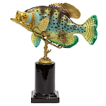 Статуэтка из фарфора в форме рыбы SEA Porcelain and Bronze варинант исполнения - 1 | Loft Concept в Волгограде