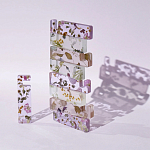 Подставка для телефона из эпоксидной смолы с цветами белая Epoxy Flowers Phone Stand White варинант исполнения - 5 | Loft Concept в Волгограде