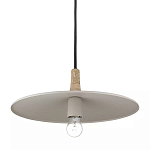 Подвесной светильник круглый в сочетании дерева и металла Space варинант исполнения - 3 | Loft Concept в Волгограде