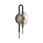 Бра с черным основанием и золотистым декором Bruno варинант исполнения - 4 | Loft Concept в Волгограде