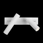 Бра с двумя цилиндрическими повортными спотами белого цвета Trumpet tube варинант исполнения - 7 | Loft Concept в Волгограде