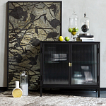 Сервант двухдверный с рифленым стеклом The Keeper варинант исполнения - 6 | Loft Concept в Волгограде