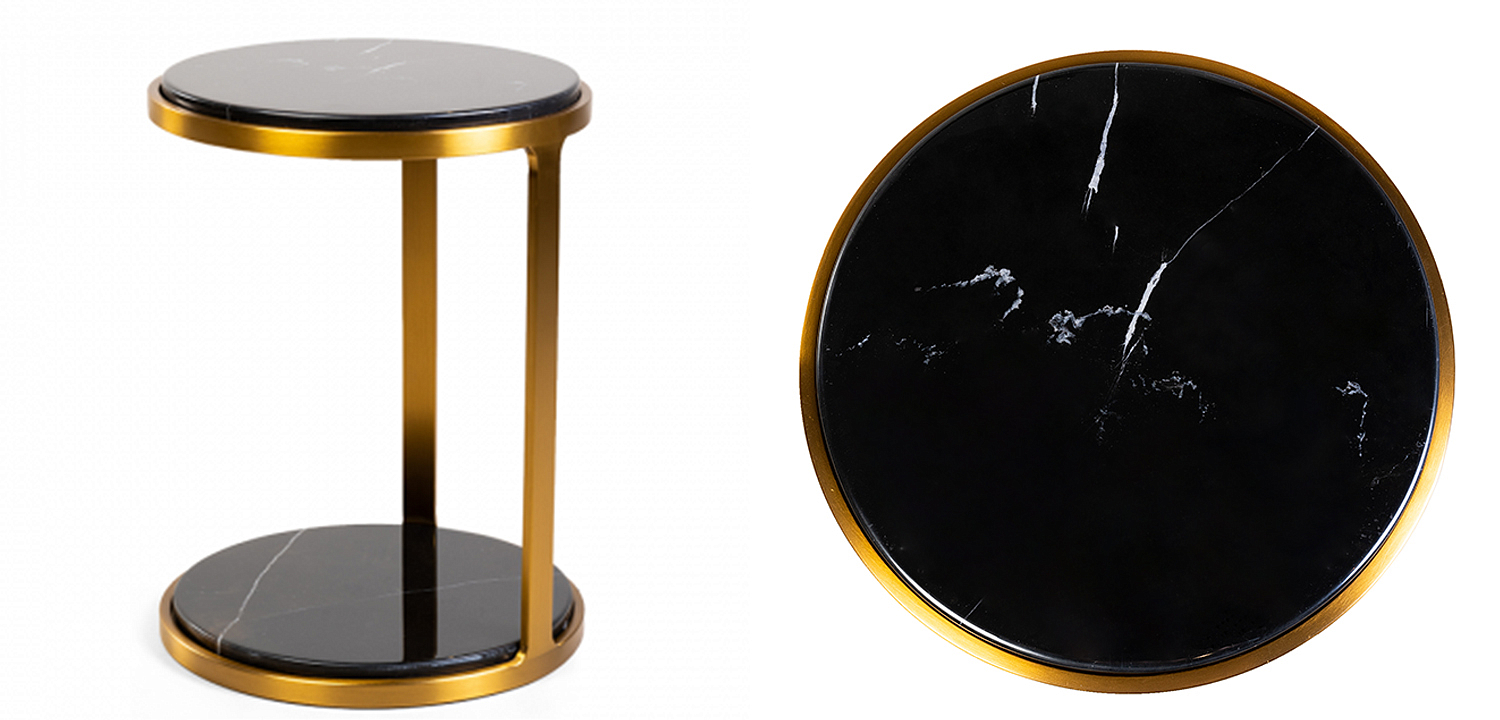 Приставной стол Viorel Marble Side Table Приставной стол Viorel Marble Side Table - Loft-Concept в Волгограде