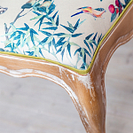 Банкетка из массива бука с цветочным принтом Beige Chinoiserie Garden Banquette варинант исполнения - 2 | Loft Concept в Волгограде