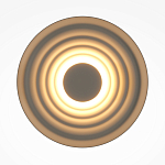 Бра круглое Soft Halo бежевый варинант исполнения - 2 | Loft Concept в Волгограде