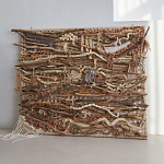 Большая Абстрактное Панно из веток и нитей Dryad Wall Art варинант исполнения - 4 | Loft Concept в Волгограде