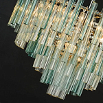 Дизайнерская люстра AQUA Blue Lagoon бирюзовое стекло несколько ярусов варинант исполнения - 2 | Loft Concept в Волгограде