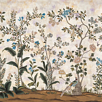 Обои ручная роспись Siam White Metal варинант исполнения - 2 | Loft Concept в Волгограде