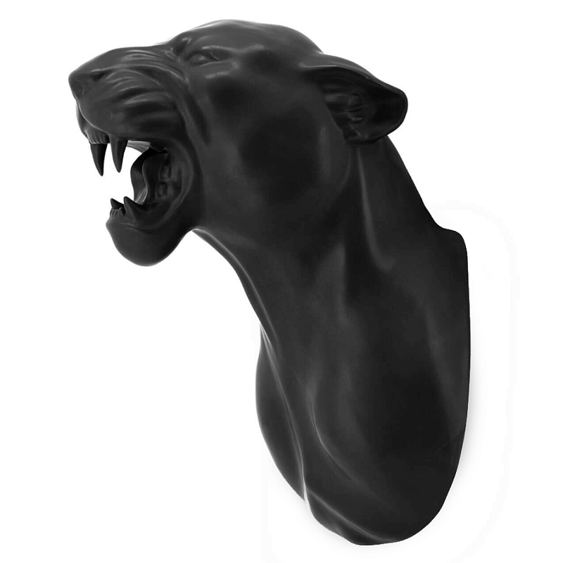Аксессуар на стену Пантера матовая Abhika LEOPARD HEAD HANGING Черный матовый Аксессуар на стену Пантера матовая Abhika LEOPARD HEAD HANGING Черный матовый в Волгограде | Loft Concept