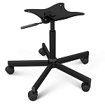 Стул с мягкой обивкой из велюра и подъемно-поворотным механизмом на колесиках Mason Green and Yellow варинант исполнения - 5 | Loft Concept в Волгограде