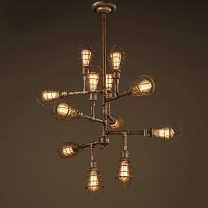 Люстра Loft Industrial Sputnik 12 Retro